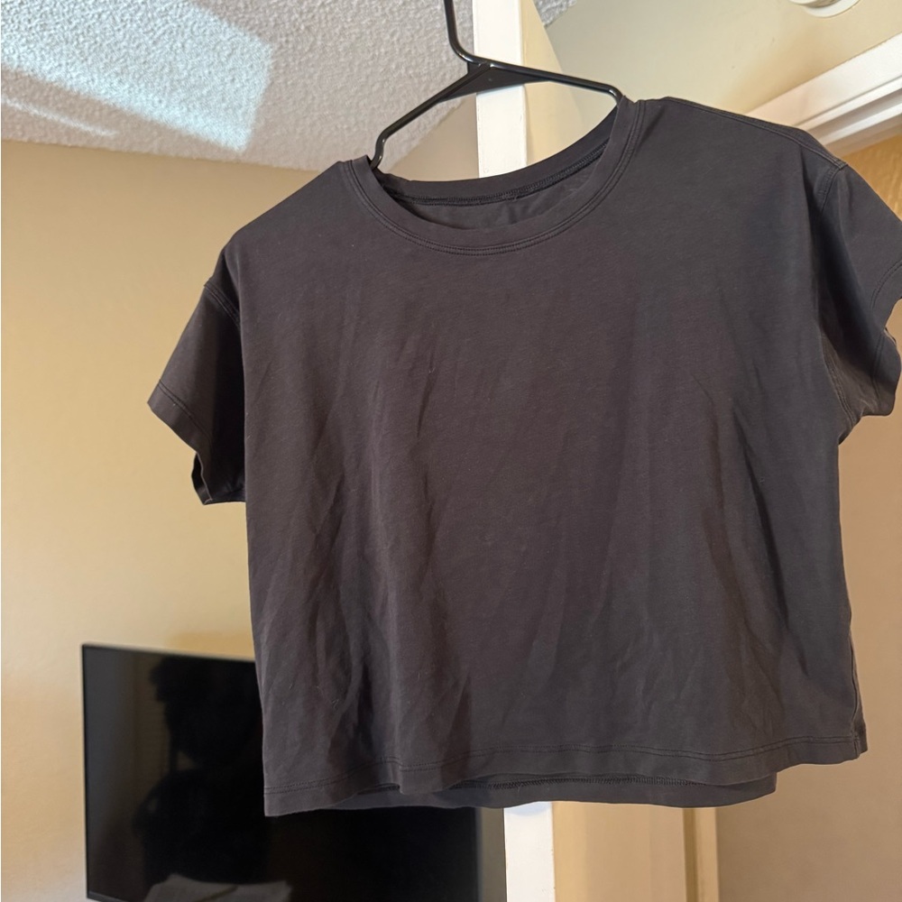 lululemon athletica Black Crop Top